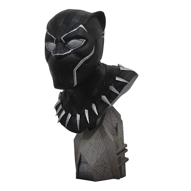Figurina Diamond Select Toys Legends In 3D Marvel Avengers 3 Black Panther 1/2 Scale Bust