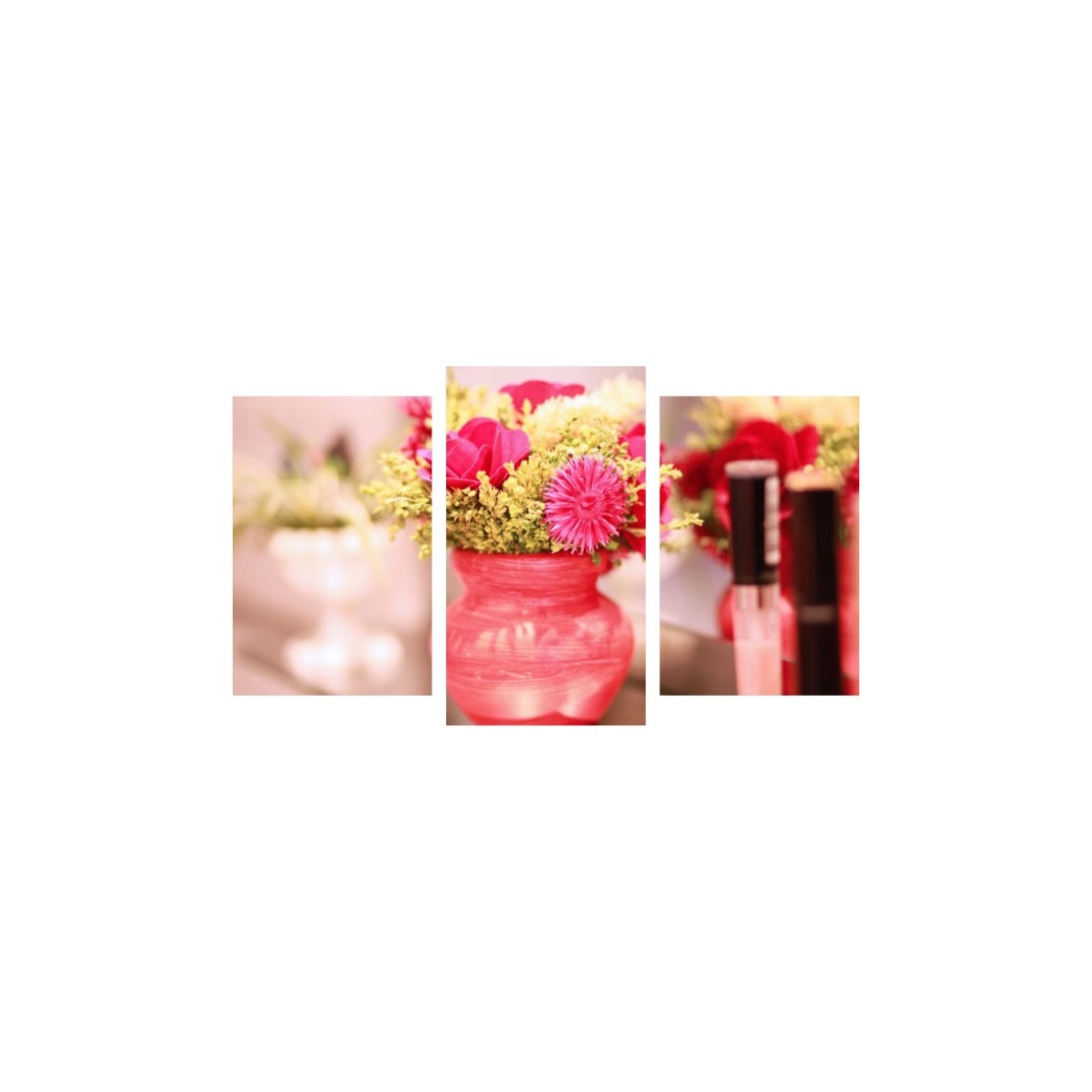 Tablou multicanvas 3 piese 150x90 cm, Flori model 5