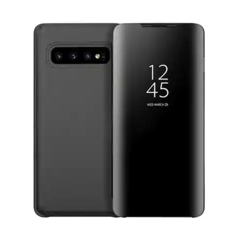 Husa Flip Mirror pentru Galaxy S10 Black Husa Flip Mirror pentru Galaxy S10 Black