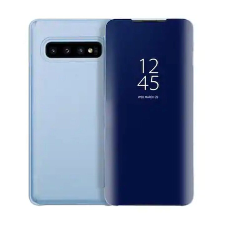 Husa Flip Mirror pentru Galaxy S10 Blue