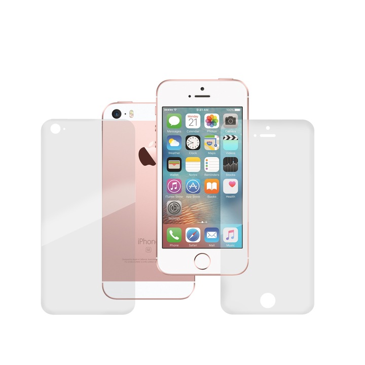 Комплект от 2 фолиа SILKASE за Apple iPhone SE, защита на телефона, възобновяем силикон
