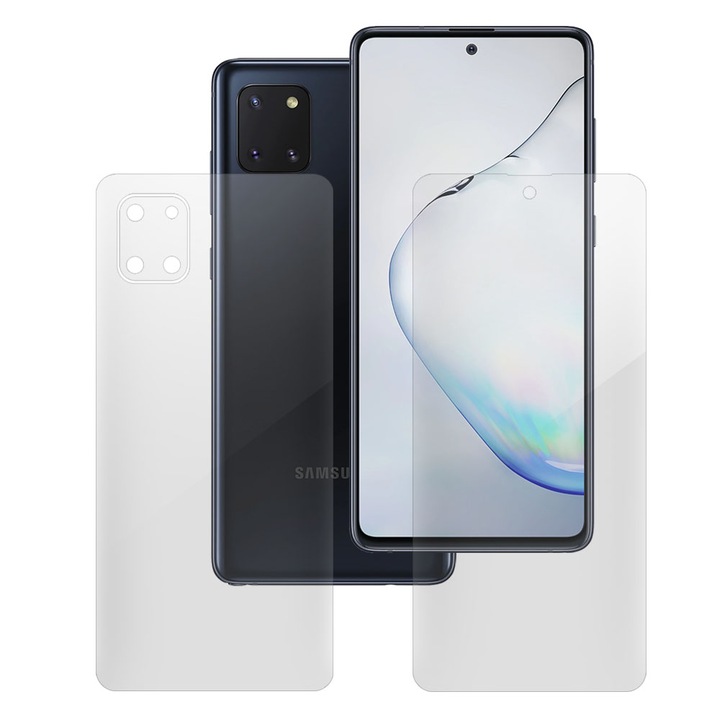 2 db SILKASE fólia készlet Samsung Note 10 Lite telefonhoz, telefon védelem, megújuló szilikon