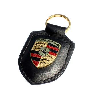 Breloc Porsche Shield, multicolor/negru, piele Breloc Porsche Shield, multicolor/negru, piele