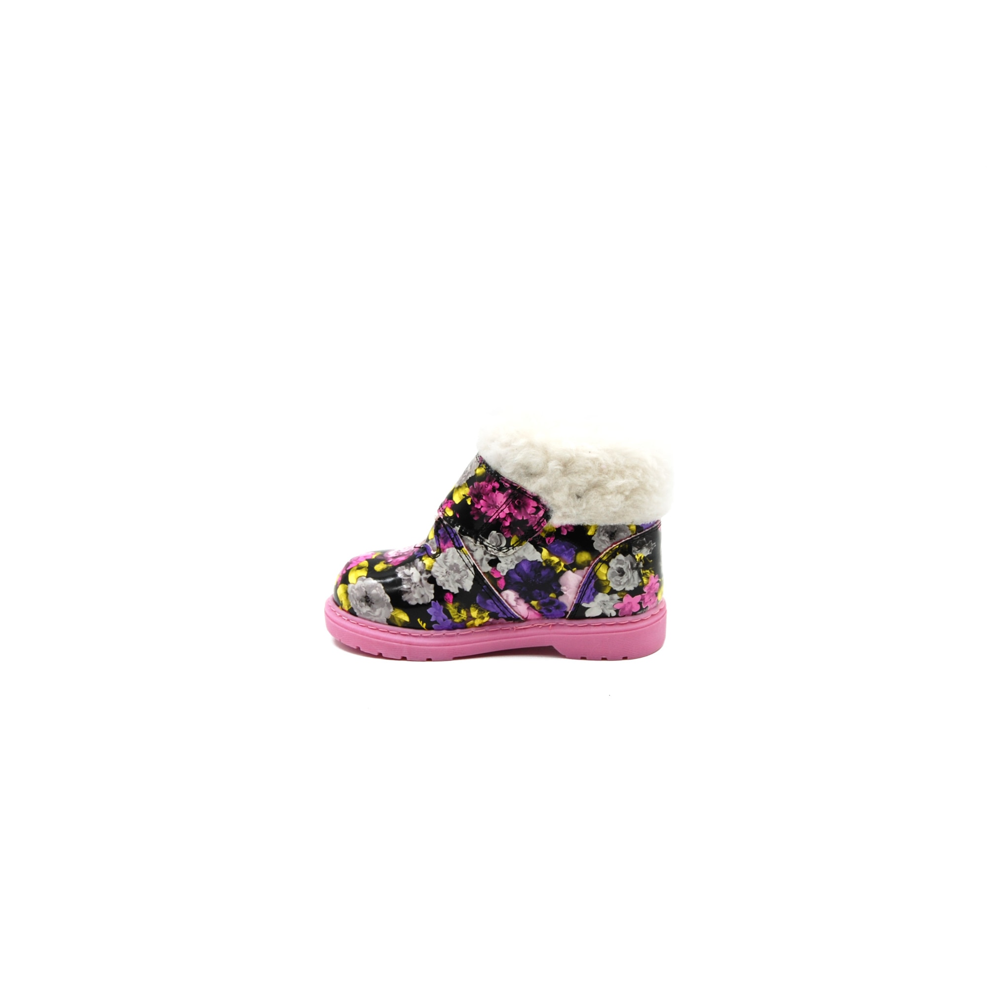 Ghete copii Sibel Bebe EVO944, Ortopedice, Imblanite, motiv floral, roz, nr