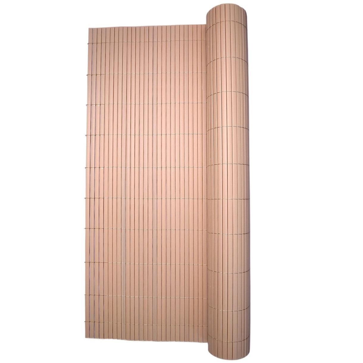 Paravan pentru gard Strend Pro DF13, PVC 1.5x3 m, imitatie bambus, 1300g/m2, UV