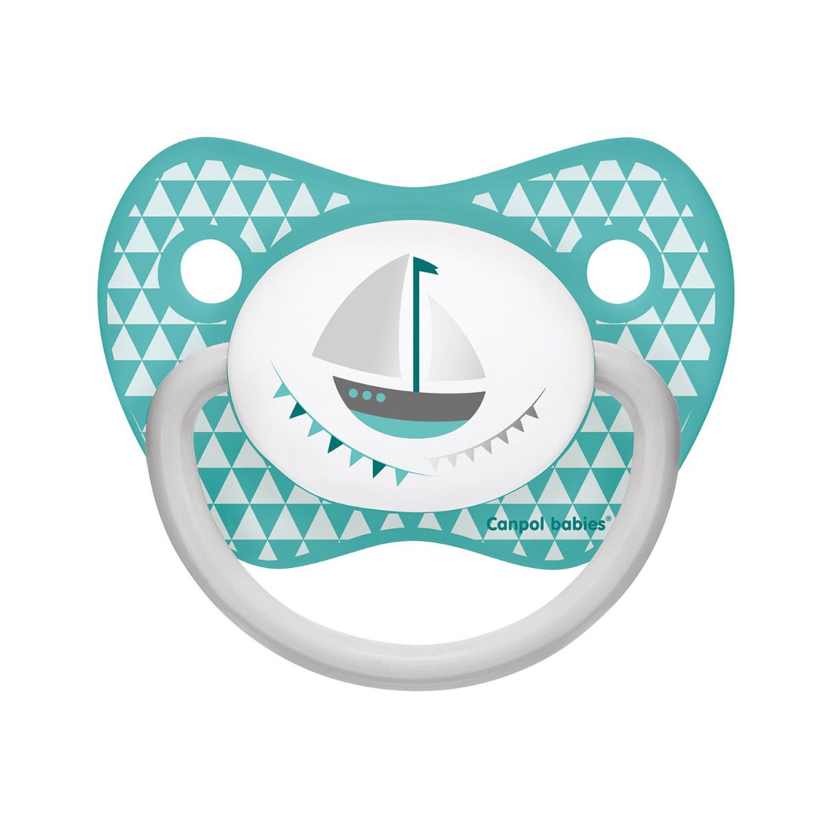 Suzeta silicon ortodontica 18 luni + LET'S CELEBRATE, albastru, Canpol 23/281