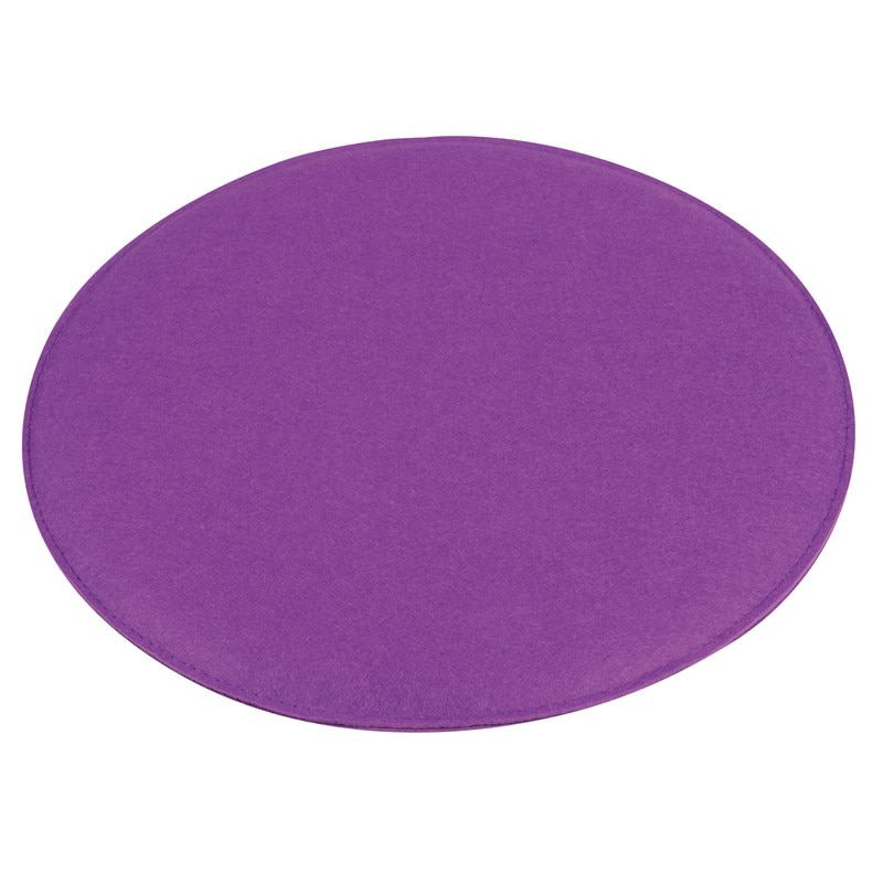 Perna scaun Weser Sit Down, violet, poliester, Ø35 cm