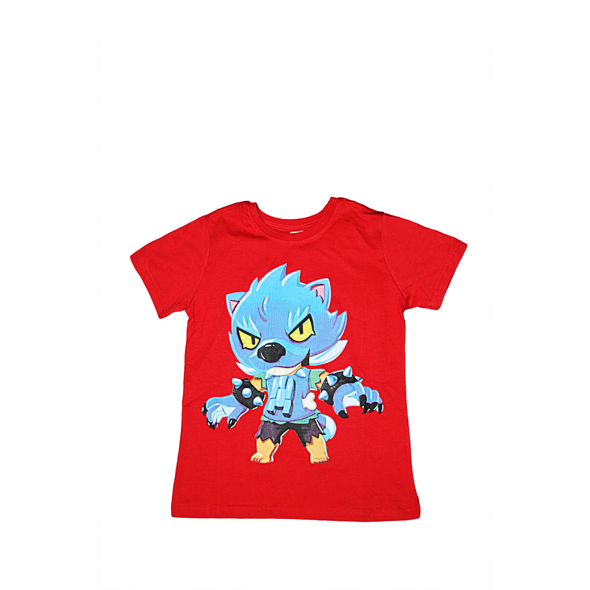 Tricou Copii BRAWL STARS Werewolf Leon rosu
