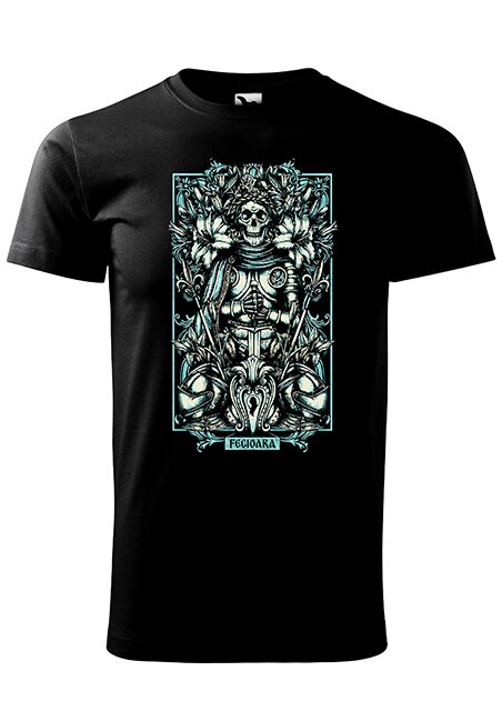 Tricou cu maneca scurta,K-off,negru,Zodia Fecioara