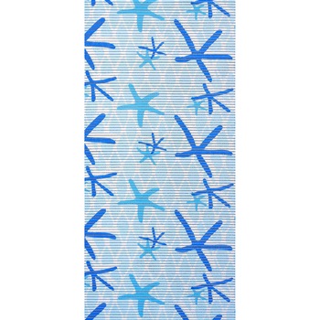 Covoras de baie Sta,forma dreptunghiulara,albastru cu model universal Covoras de baie Sta,forma dreptunghiulara,albastru cu model universal
