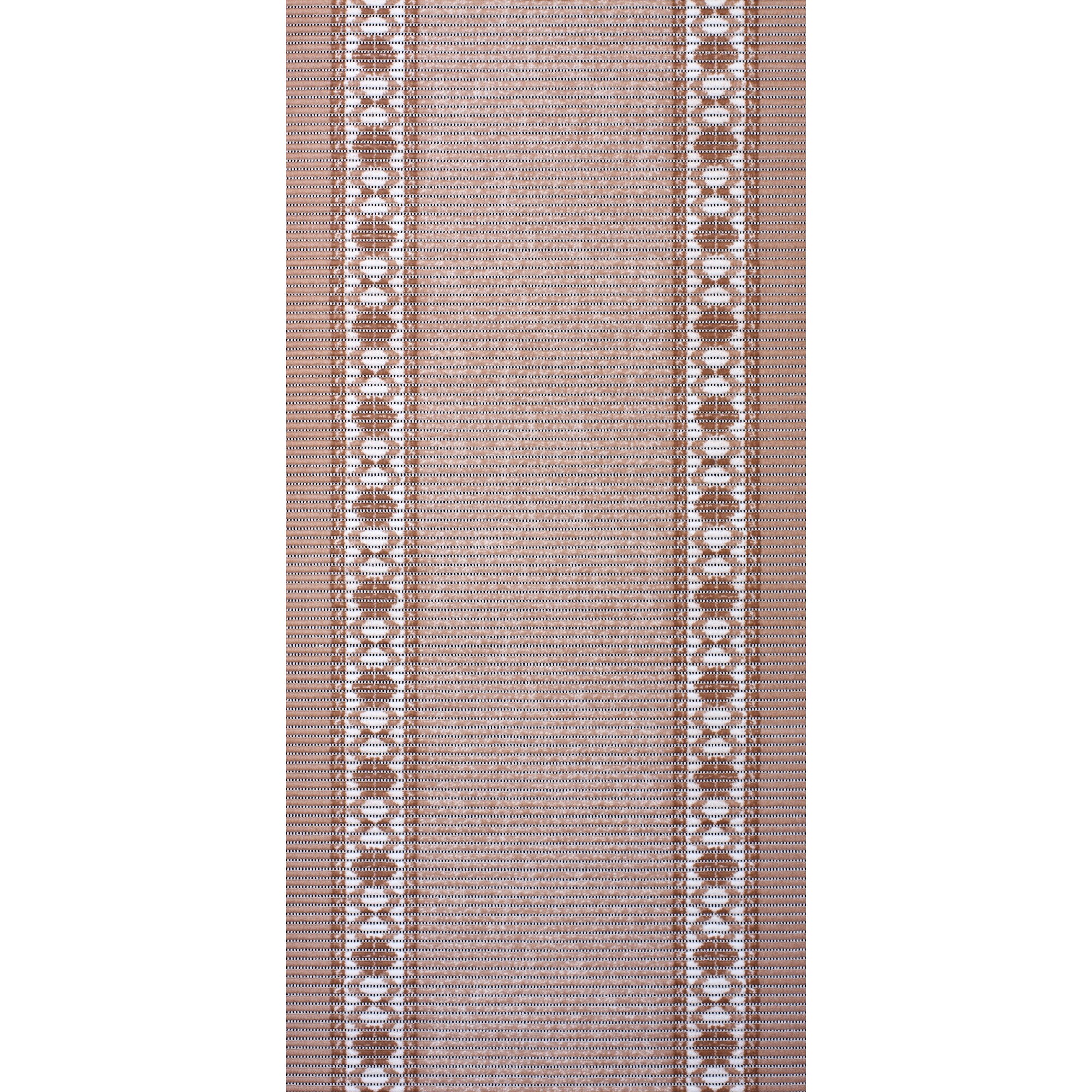 Covoras de baie Sta,forma dreptunghiulara,maro cu model universal