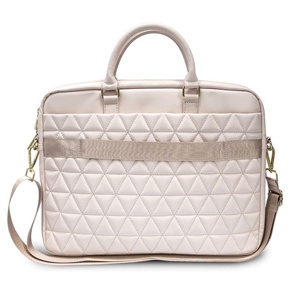 Geanta Guess Quilted compatibila cu laptop 16 inch Pink