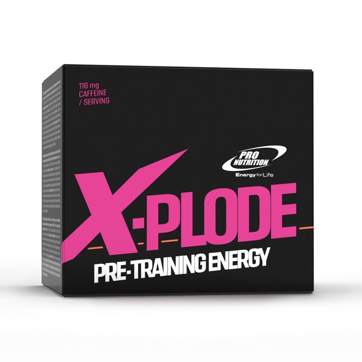 Edzés előtti formula, X-plode, barack, 25 tasak x 20g