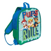 Ghiozdan gradinita Paw Patrol reversibil Albastru/Verde