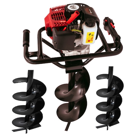 Motoburghiu Alpin Profi 4.6CP, 3 x Burghiu 100mm, 200mm si 300mm incluse, foreza pentru pamant