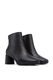Camper, Botine de piele cu toc masiv, Negru, 36