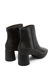 Camper, Botine de piele cu toc masiv, Negru, 36