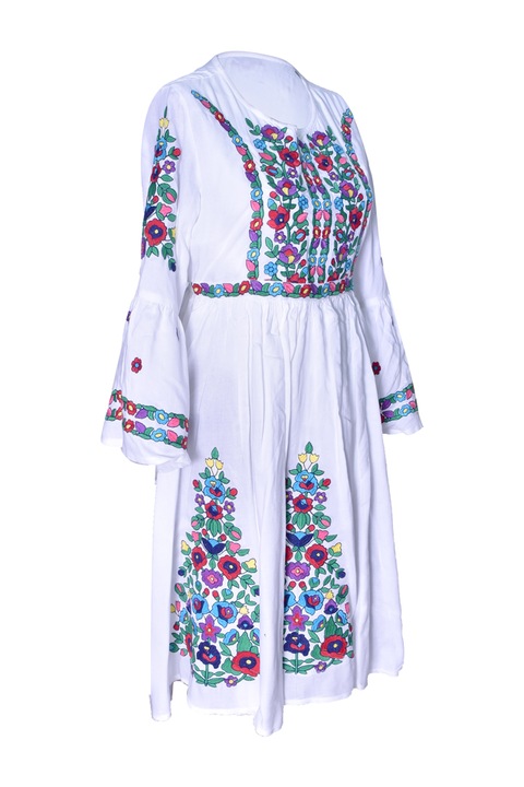 Dacali hagyományos ruha, női, RA20, S-es méret, fehér