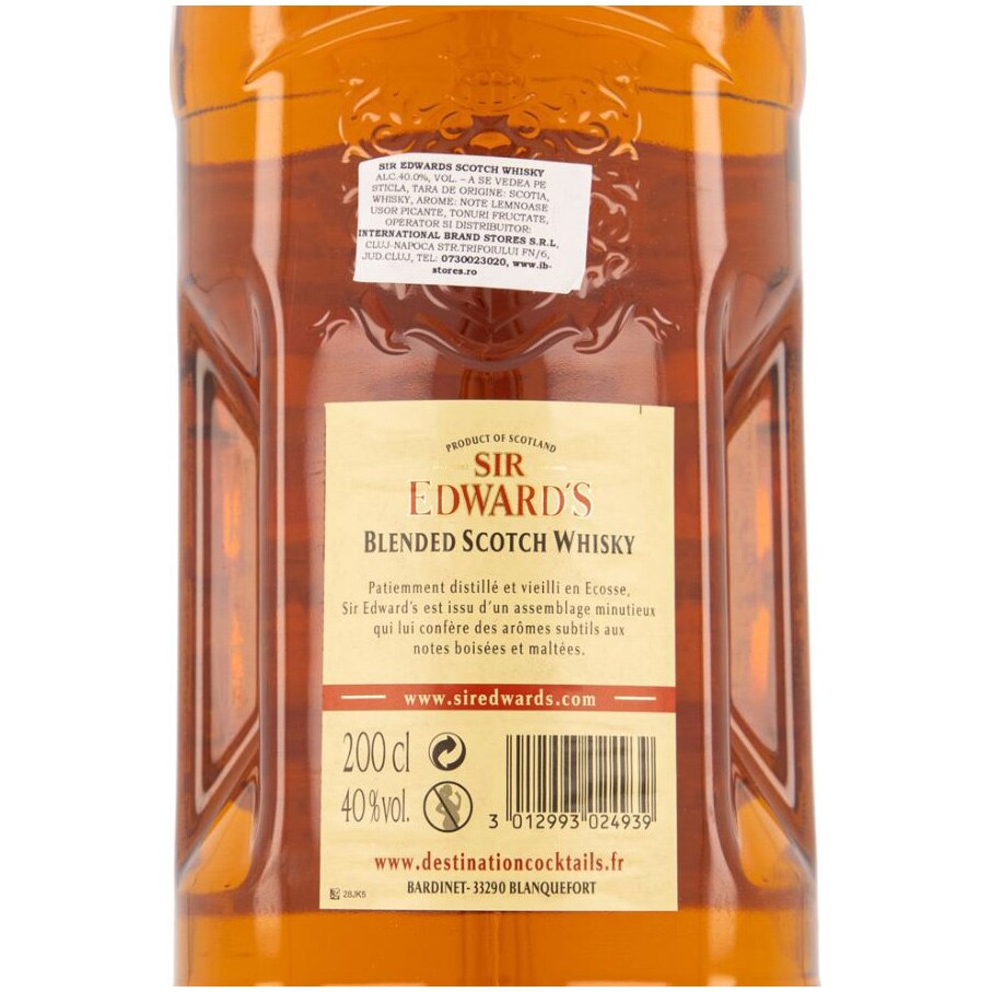 Whisky Sir Edwards, Blended, 40%, Pet 2l - eMAG.ro