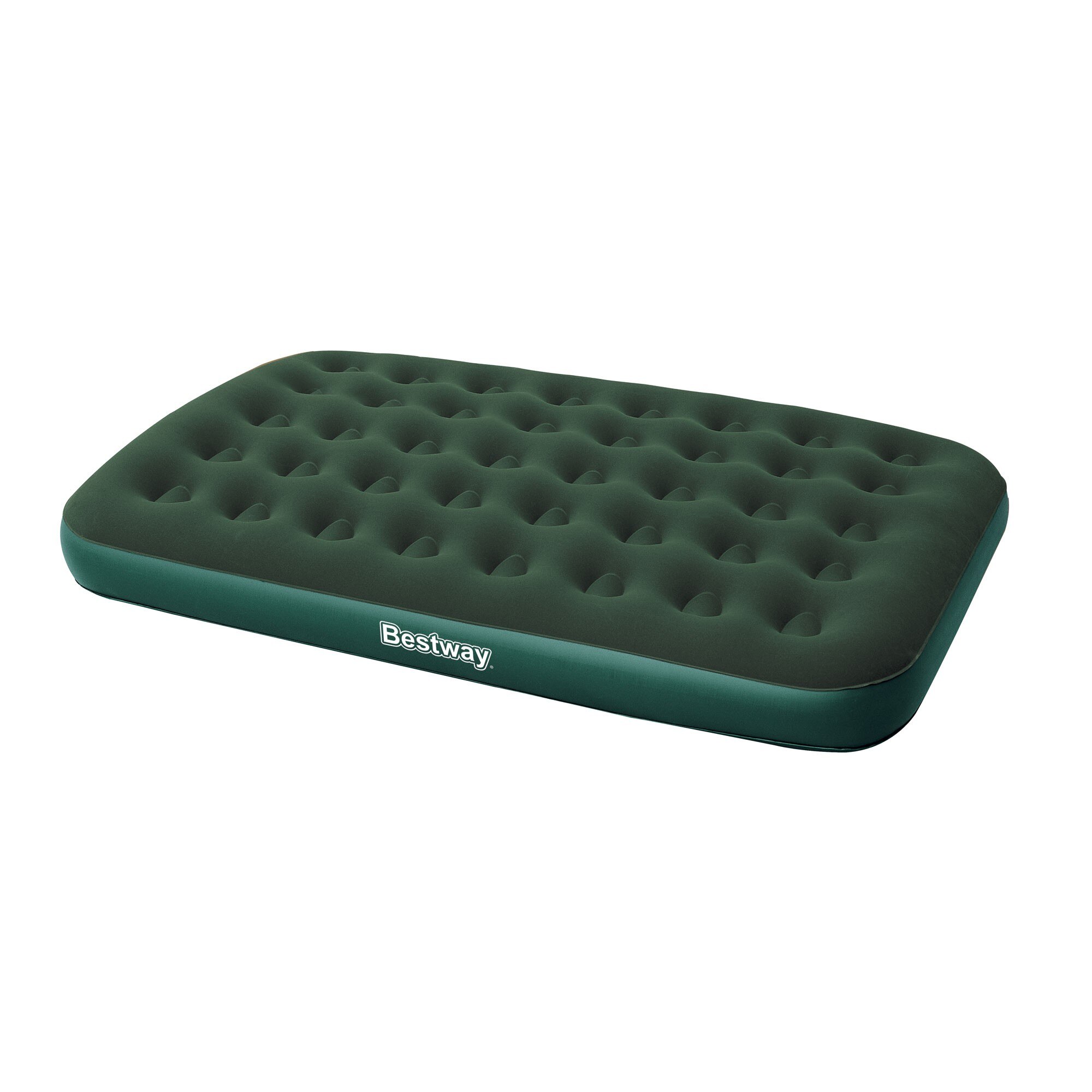 Saltea gonflabila Bestway Horizon, pentru camping, 2 persoane, 191 x 137 x 22 cm, vinil, verde