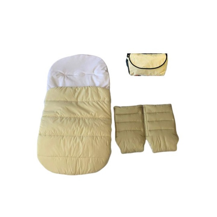 Set de iarna pentru carucior Kapinkata, bej