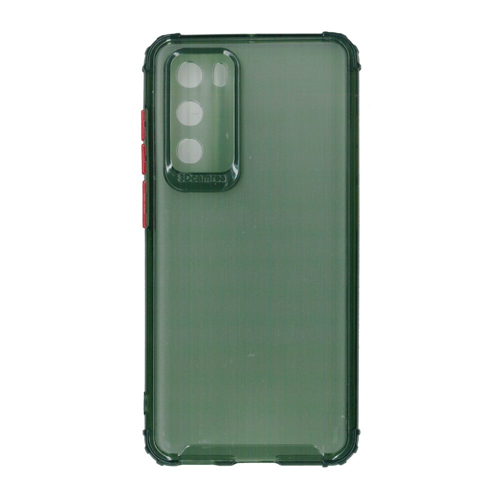 Husa din silicon matte crack, pentru Huawei P40, verde
