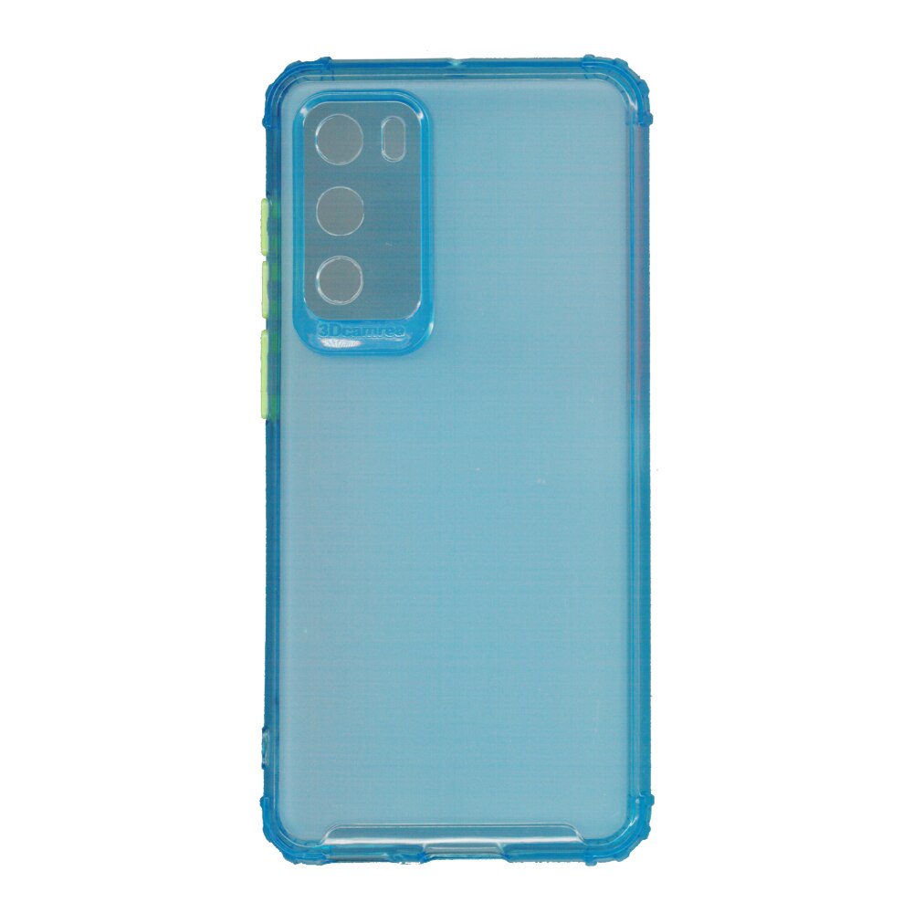 Husa din silicon matte crack, pentru Huawei P40, blue