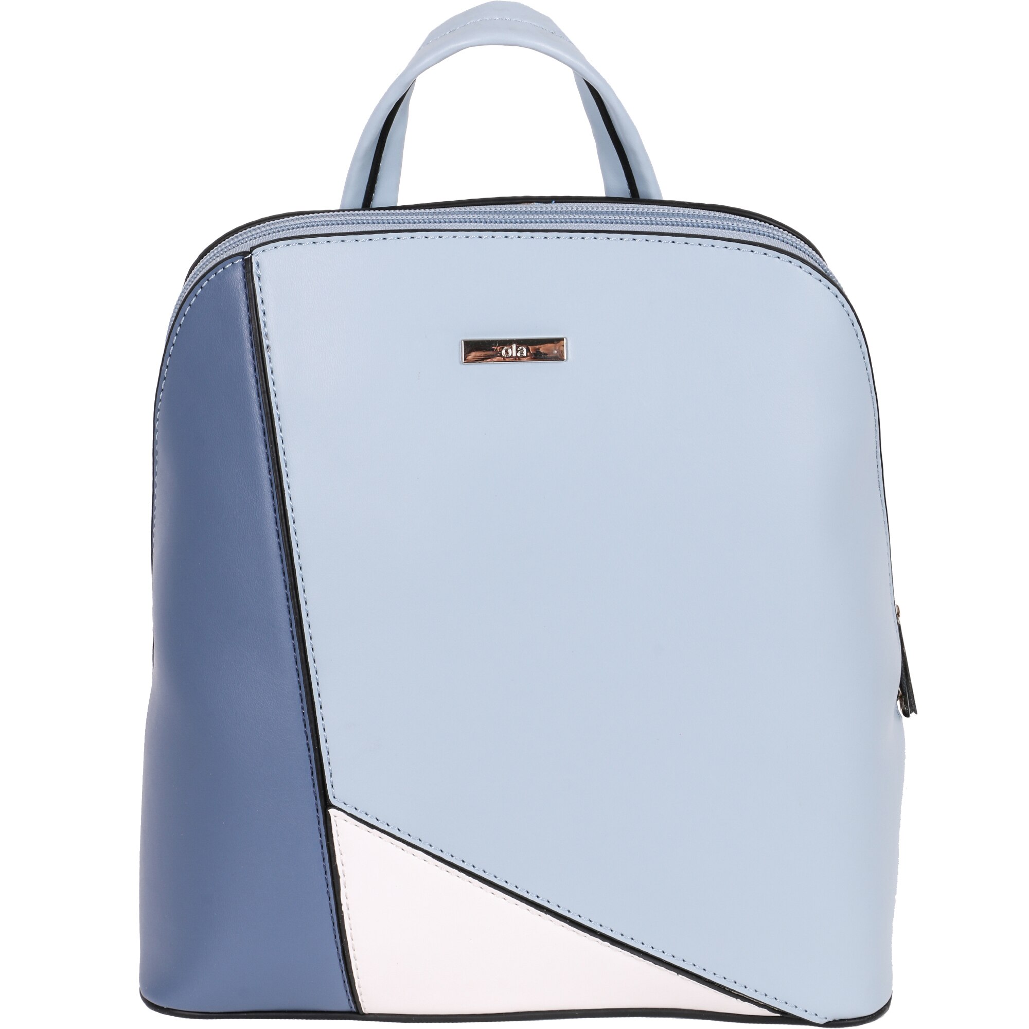 Rucsac din piele ecologica, Casual, OLA, G20114-1BE Bleumarin