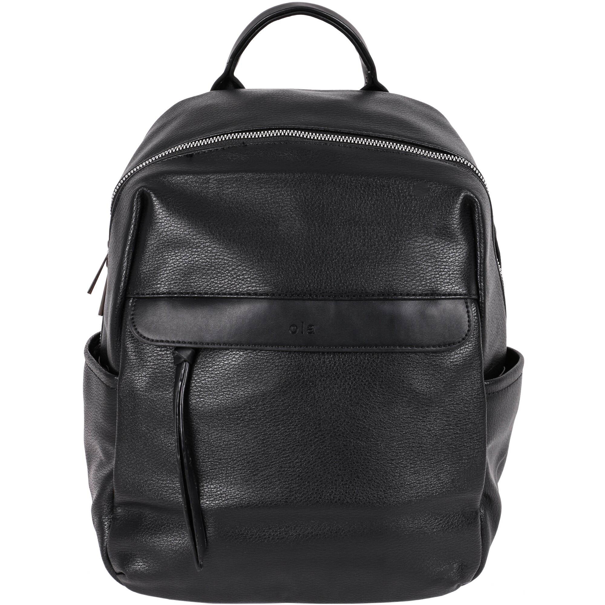 Rucsac din piele ecologica, Casual, OLA, G-20127BK Negru