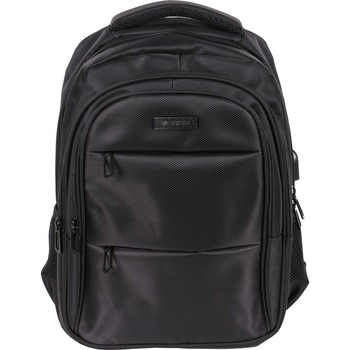 Rucsac laptop smart casual, rezistent la stropi de apa, port USB, ROCS, RC-8BK Negru Rucsac laptop smart casual, rezistent la stropi de apa, port USB, ROCS, RC-8BK Negru