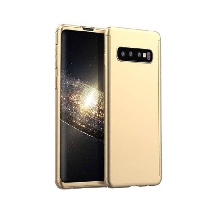 Husa 360 pentru Galaxy S10 Gold