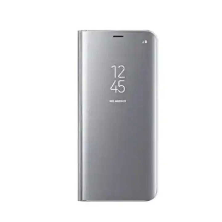 Husa Flip Mirror pentru Galaxy S10 Silver