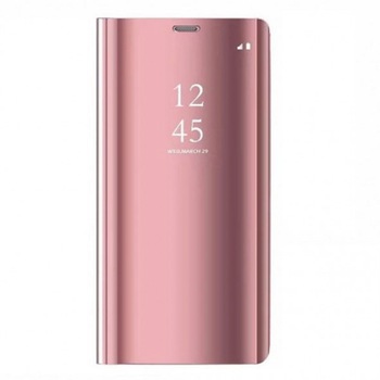 Husa Flip Mirror pentru Samsung Galaxy A21s Rose Gold Husa Flip Mirror pentru Samsung Galaxy A21s Rose Gold