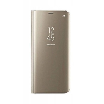 Husa Flip Mirror pentru Galaxy S10 Gold Husa Flip Mirror pentru Galaxy S10 Gold