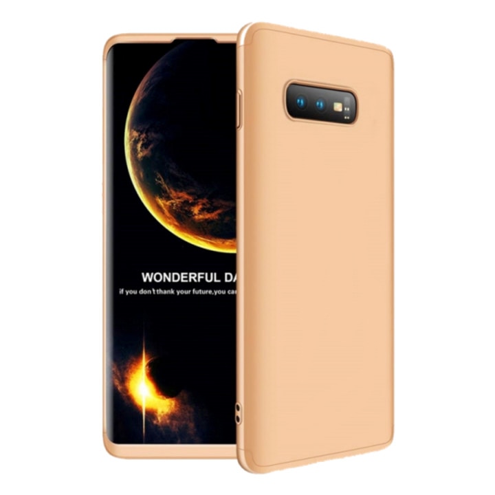 Husa 360 pentru Galaxy S10e Gold