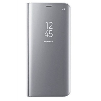 Husa Flip Mirror pentru Huawei Y7 Prime (2019)/ Huawei Y7 (2019) Silver Husa Flip Mirror pentru Huawei Y7 Prime (2019)/ Huawei Y7 (2019) Silver