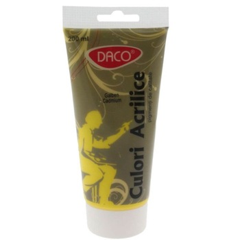 Vopsea Acril DACO Galben Cadmiu, 200 ml, Tempera Acrilica, Culori Acrilice Vopsea Acril DACO Galben Cadmiu, 200 ml, Tempera Acrilica, Culori Acrilice