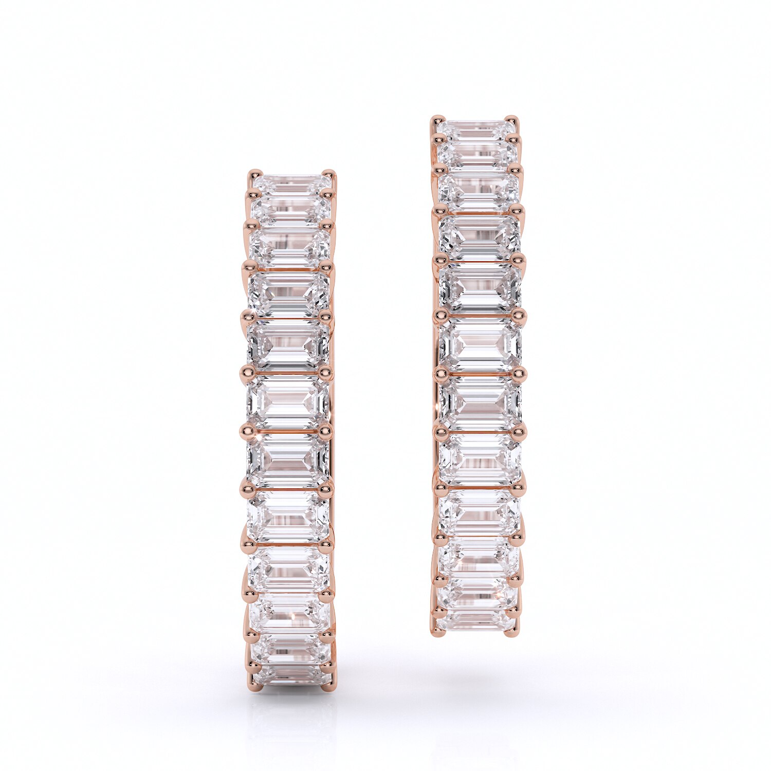 Cercei din aur 18K, SIAJ, Serenity, cu diamante create de om 3.50ct