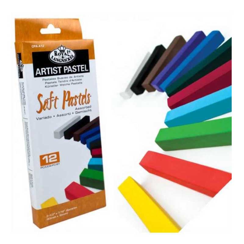 Set 12 pasteluri cretate Royal & Langnickel - culori asortate
