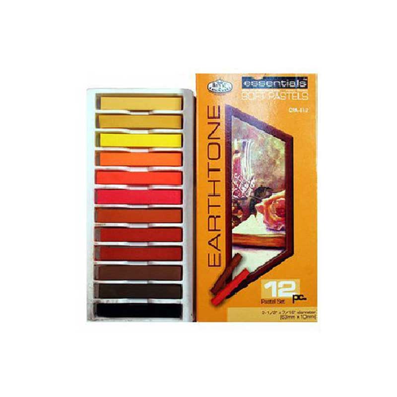 Set 12 pasteluri cretate Royal & Langnickel - culori de pamant