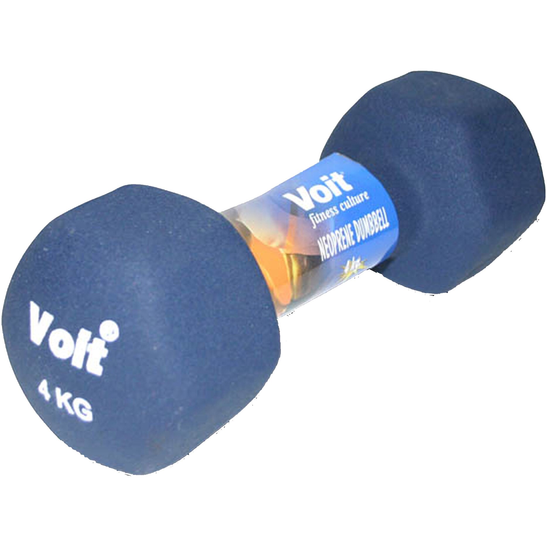 Gantera fitness Voit, coating neopren, 4 kg, Albastru