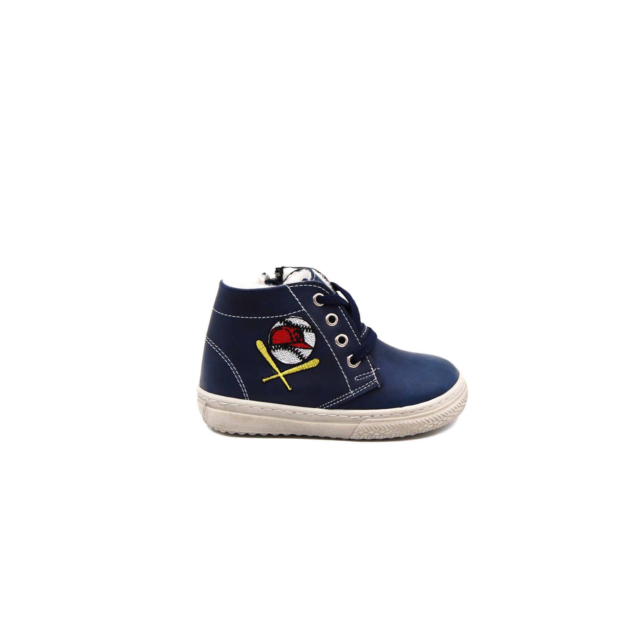 Ghete copii Sibel Bebe EVO 924, ortopedice, piele ecologica, imblanite, Albastru