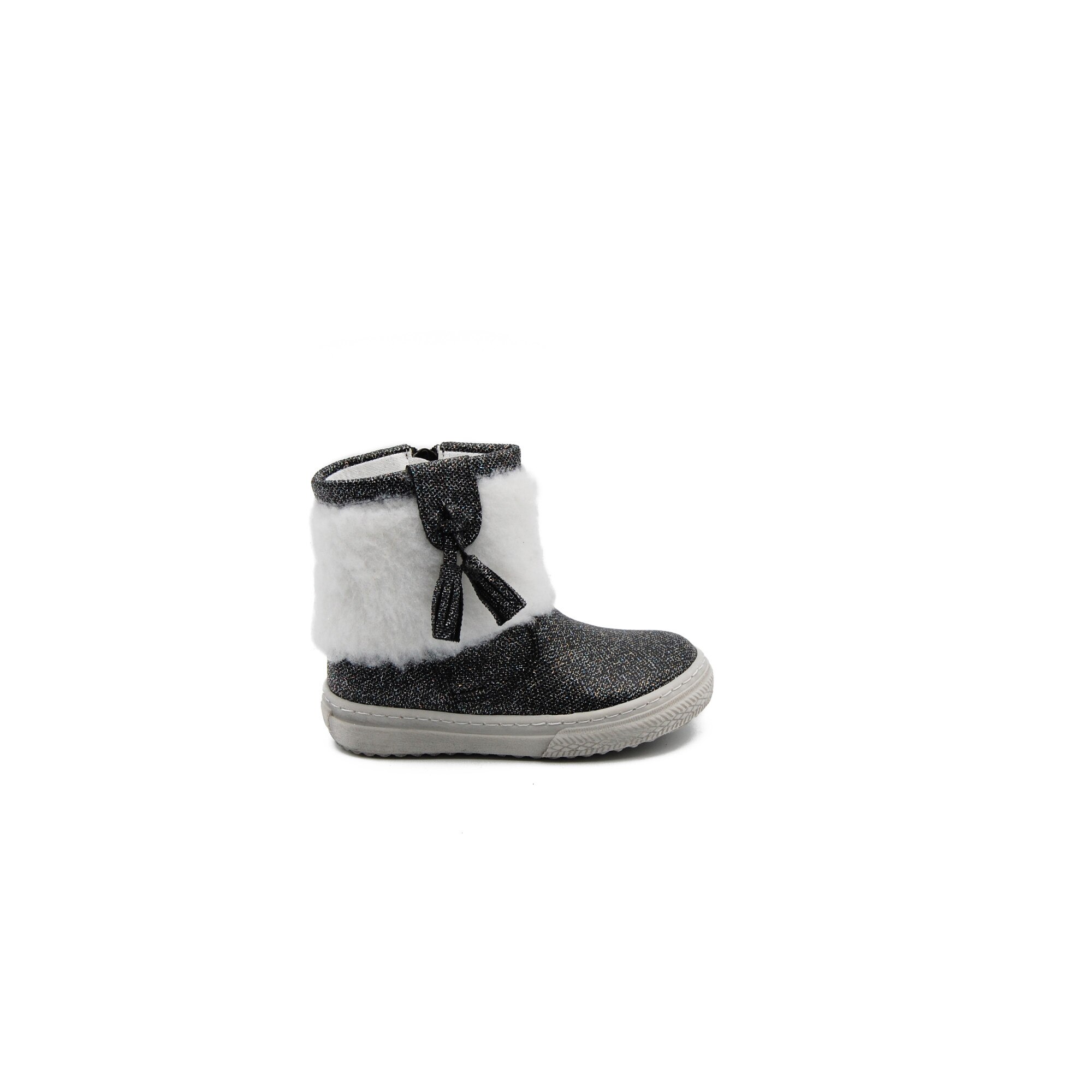 Cizme copii Sibel Bebe EVO931, imblanite, piele ecologica, negru, nr