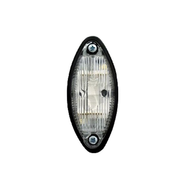 Lampa gabarit auto cu cablu, 12V/ 24V, ovala, 45x100x40mm, Alb