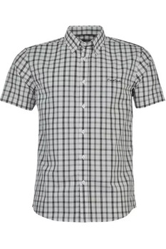 Camasa Barbati Pierre Cardin, maneca scurta, carouri, Alb-Neagra, 2XL Camasa Barbati Pierre Cardin, maneca scurta, carouri, Alb-Neagra, 2XL