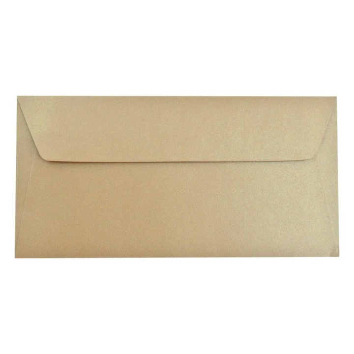 Бежови пликове DACO, 25 бр./компл., 110x220 mm, 120 g/m², със силиконов капак