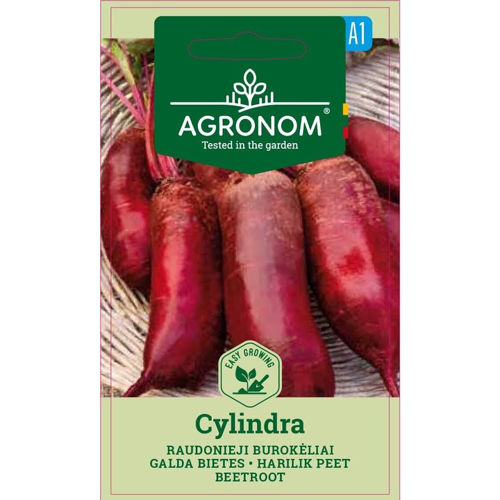 Sfecla Rosie Cylindra, Agronom, Seminte, Soi Timpuriu, plic, 5 grame