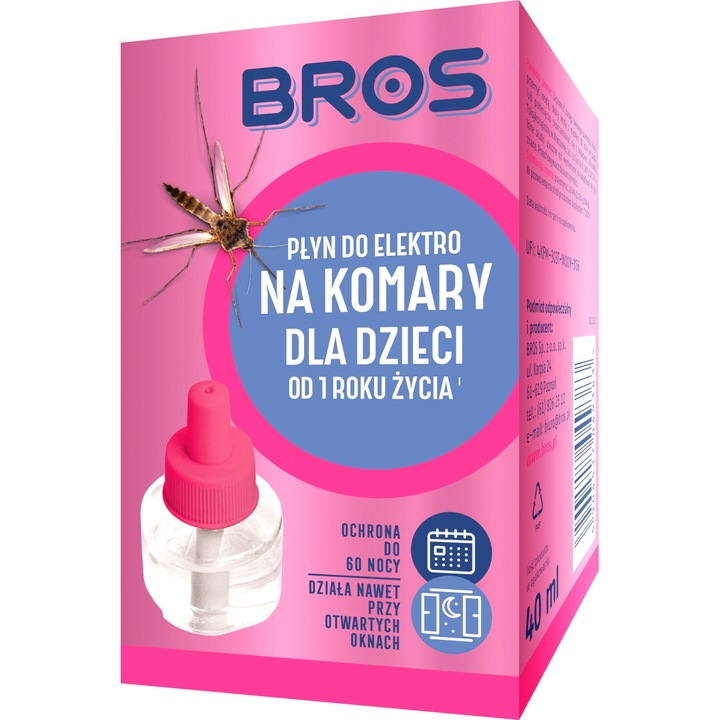 Rezerva lichida pentru aparat electric, Bros, 40 ml