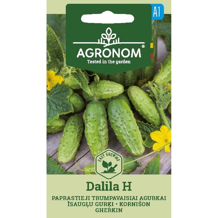 Castraveti Cornichon Dalila H, Agronom, Seminte, Soi Semi Timpuriu, plic, 1 gram