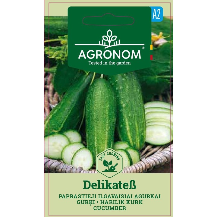 Castraveti Delicatess, Agronom, Seminte, Soi Timpuriu, plic, 2 grame